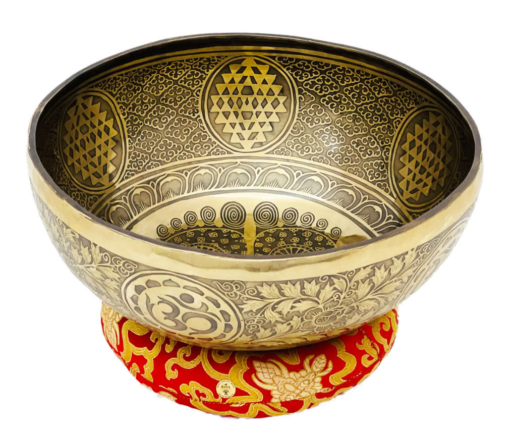 Foot Engraving singing bowl