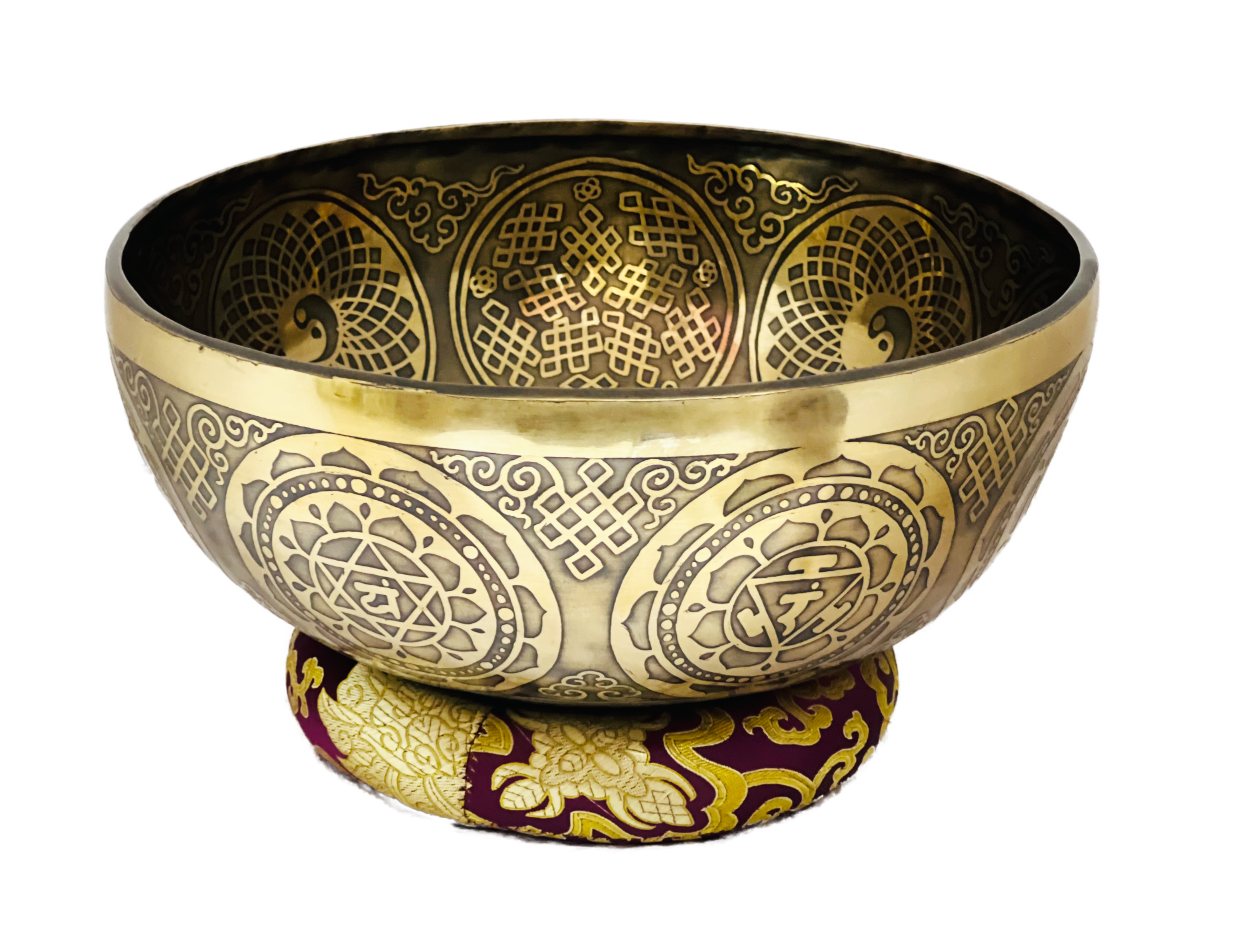 Mandala Engraved Singing Bowl