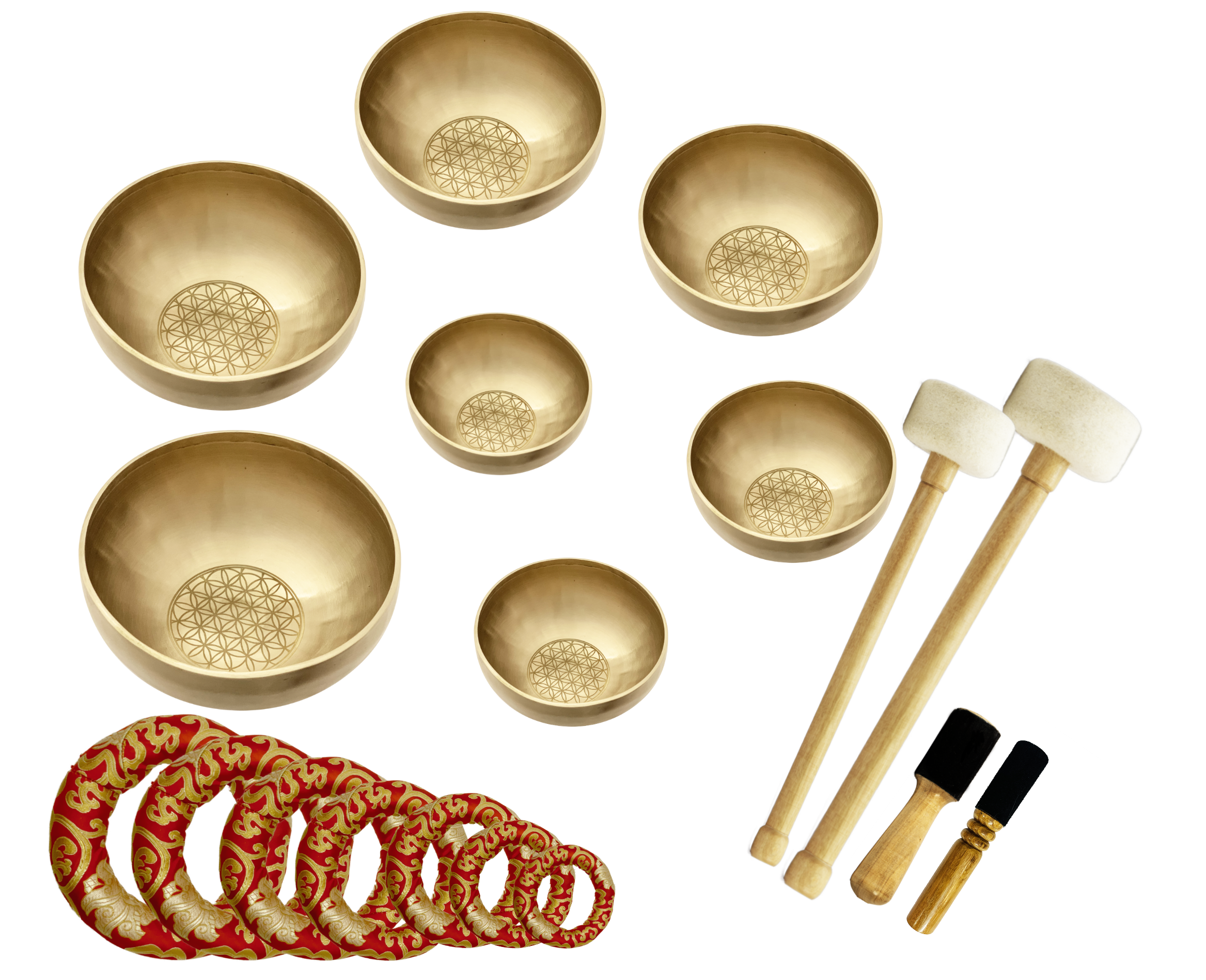 Flower of Life Singing Bowl 7th Set